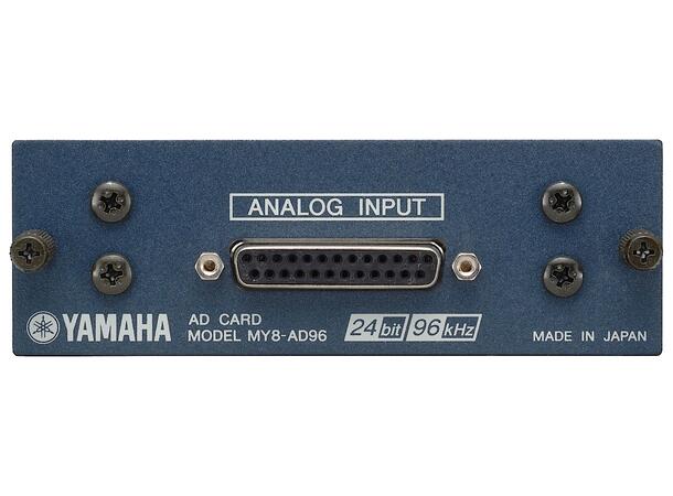 Yamaha MY8-AD96 Ekspansjon 8-channel 24-bit/96kHz analog line-level